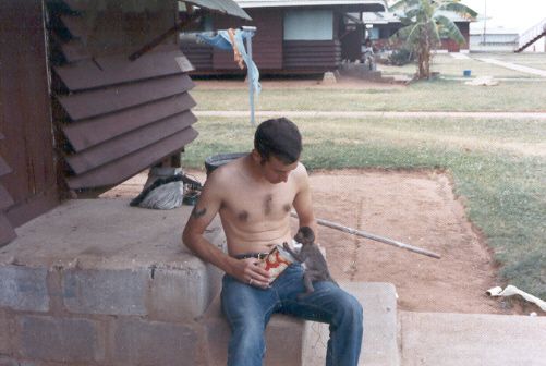 Hootch #664's pet monkey ( the smaller guy, that is!)