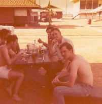 Guys at Hootch #664 having one of their rountine BBQs